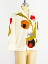 Shaheen Mid Century Printed Shirt Top arcadeshops.com