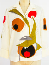 Shaheen Mid Century Printed Shirt Top arcadeshops.com