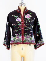 Chinese Embroidered Silk Jacket Jacket arcadeshops.com