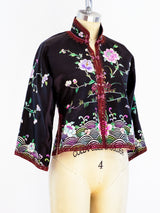 Chinese Embroidered Silk Jacket Jacket arcadeshops.com