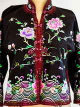 Chinese Embroidered Silk Jacket Jacket arcadeshops.com