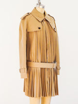 Junya Watanabe Pleated Trench Coat Jacket arcadeshops.com