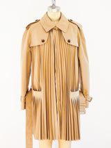 Junya Watanabe Pleated Trench Coat Jacket arcadeshops.com