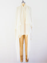 Dolce and Gabbana Layered Silk Blouse Top arcadeshops.com