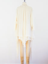 Dolce and Gabbana Layered Silk Blouse Top arcadeshops.com