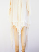 Dolce and Gabbana Layered Silk Blouse Top arcadeshops.com