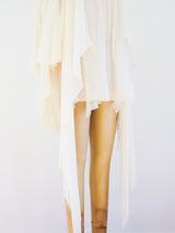 Dolce and Gabbana Layered Silk Blouse Top arcadeshops.com