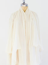 Dolce and Gabbana Layered Silk Blouse Top arcadeshops.com