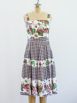 Novelty Kitten Print Sundress Dress arcadeshops.com