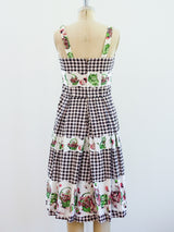 Novelty Kitten Print Sundress Dress arcadeshops.com