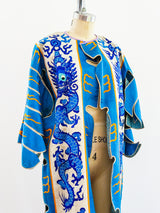 Dragon Embroidered Chinese Silk Robe Jacket arcadeshops.com