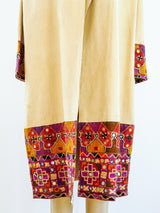 1920s Raw Silk Duster with Embroidered Trim Jacket arcadeshops.com