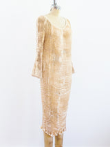 Patricia Lester Plisse Pleated Column Dress Dress arcadeshops.com