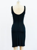 Versace Chain Embellished Jersey Dress Dress arcadeshops.com
