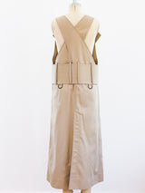 Khaki Trench Sleeveless Jumper Dress arcadeshops.com