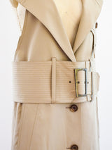 Khaki Trench Sleeveless Jumper Dress arcadeshops.com