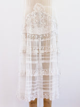 1920s French Net and Lace Dress Dress arcadeshops.com