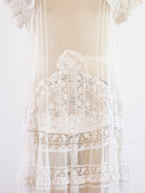 1920s French Net and Lace Dress Dress arcadeshops.com