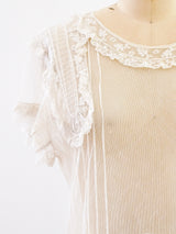 1920s French Net and Lace Dress Dress arcadeshops.com
