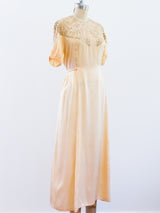 1920s Peach Silk Nightgown Dress arcadeshops.com