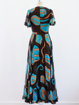 Nina Ricci Silk Chiffon Printed Dress Dress arcadeshops.com