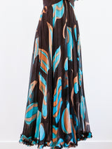 Nina Ricci Silk Chiffon Printed Dress Dress arcadeshops.com