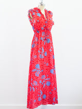 Zandra Rhodes Shell Printed Gown Dress arcadeshops.com