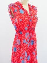Zandra Rhodes Shell Printed Gown Dress arcadeshops.com