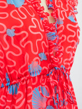 Zandra Rhodes Shell Printed Gown Dress arcadeshops.com