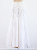 Linen and Lace White Victorian Style Skirt Skirt arcadeshops.com
