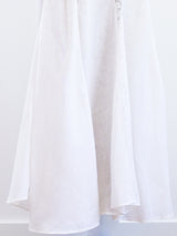 Linen and Lace White Victorian Style Skirt Skirt arcadeshops.com