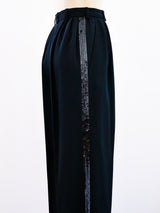 Yves Saint Laurent Sequin Stripe Tuxedo Pants Pants arcadeshops.com