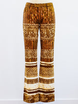 Jean Paul Gaultier Printed Sequin Pants Pants arcadeshops.com