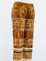 Jean Paul Gaultier Printed Sequin Pants Pants arcadeshops.com