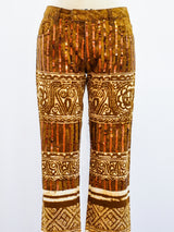 Jean Paul Gaultier Printed Sequin Pants Pants arcadeshops.com