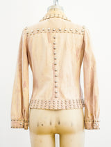 Roncelli Studded Peach Jacket Jacket arcadeshops.com