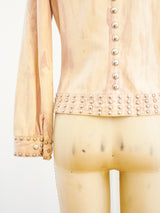 Roncelli Studded Peach Jacket Jacket arcadeshops.com