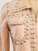 Roncelli Studded Peach Jacket Jacket arcadeshops.com