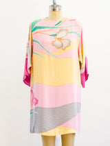 Flora Kung Floral Silk Dress Dress arcadeshops.com