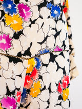 Galanos Silk Floral Jumpsuit Jumpsuit arcadeshops.com