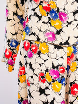 Galanos Silk Floral Jumpsuit Jumpsuit arcadeshops.com