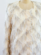 White Shag Jacket Jacket arcadeshops.com