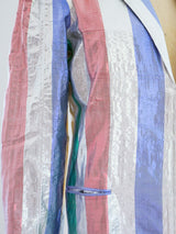 Metallic Striped Lurex Blazer Jacket arcadeshops.com