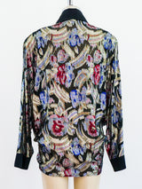 Lame Swirl Oversized Jacket Jacket arcadeshops.com