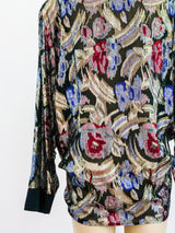 Lame Swirl Oversized Jacket Jacket arcadeshops.com