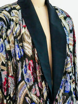 Lame Swirl Oversized Jacket Jacket arcadeshops.com