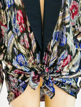 Lame Swirl Oversized Jacket Jacket arcadeshops.com