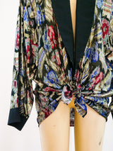 Lame Swirl Oversized Jacket Jacket arcadeshops.com