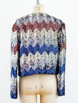 Sequin Chevron Jacket Jacket arcadeshops.com