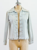1970's Studded Denim Jacket Jacket arcadeshops.com